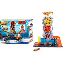 -Hot wheels city - circuit boutique de pneus