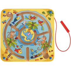 Jouet-Jeux de société-Labyrinthe magnétique - l’ile aux animaux