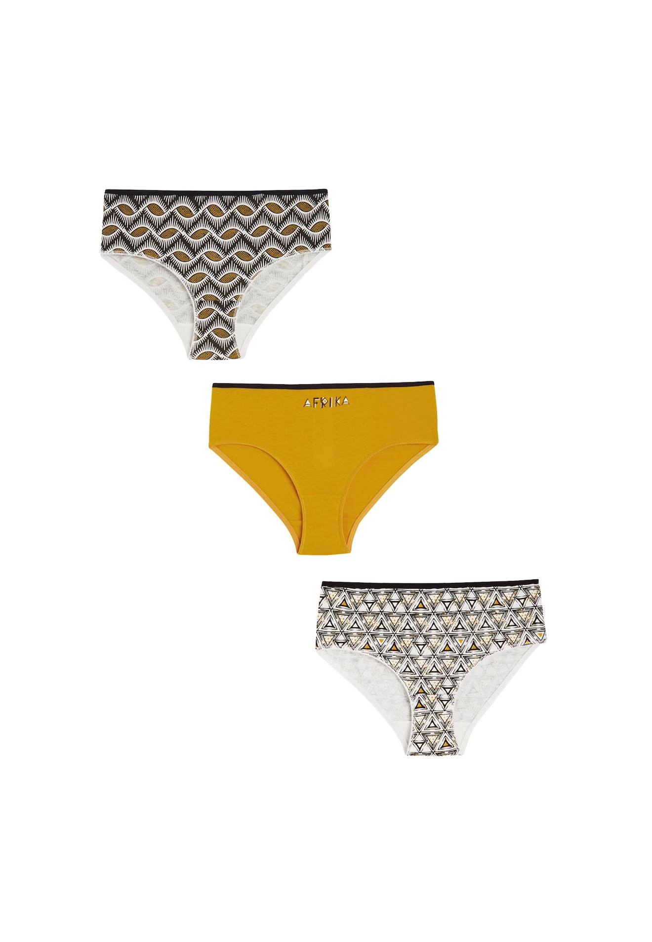 Lot De 3 Culottes Fille Patonga Ocre