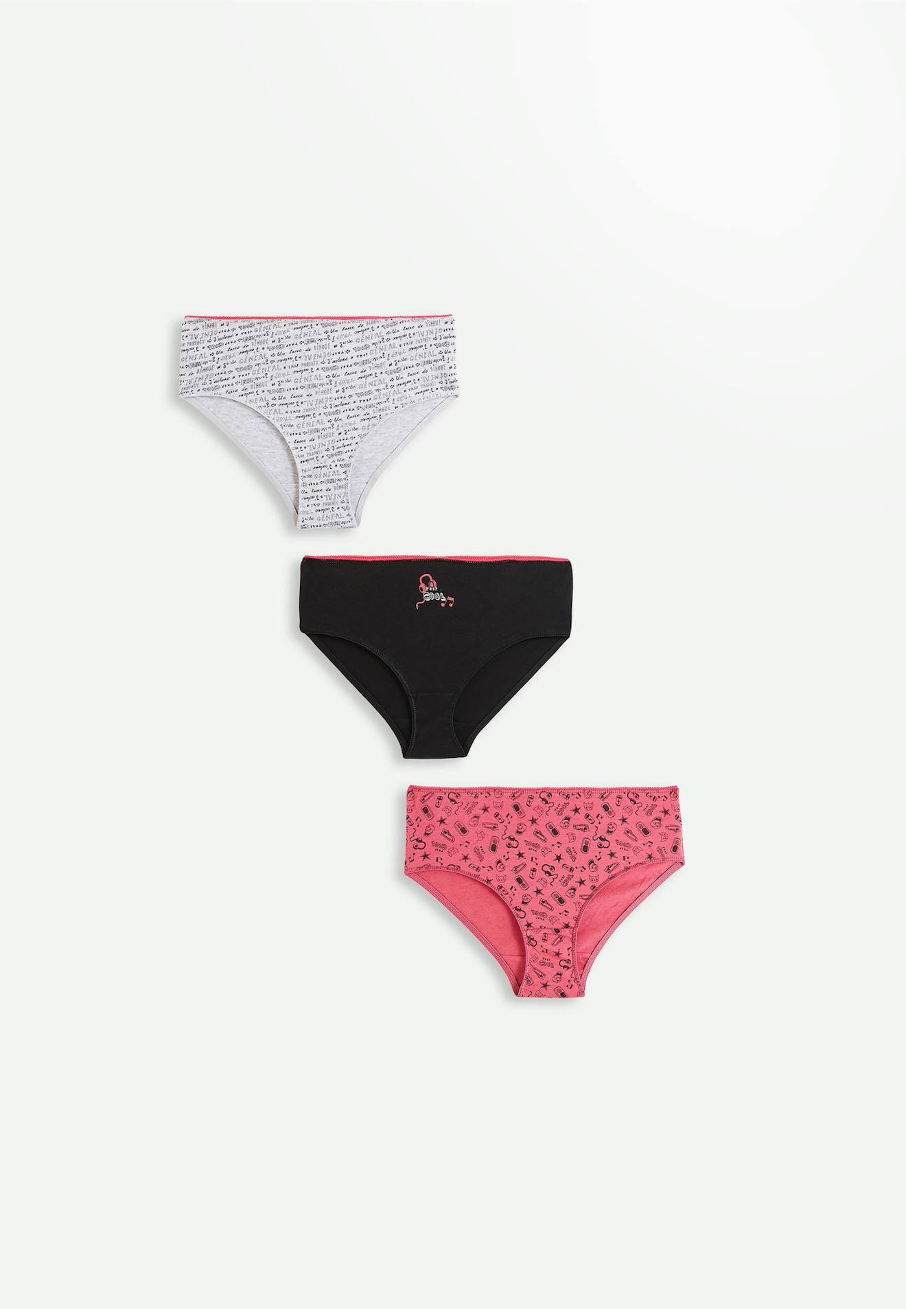 Lot De 3 Culottes Fille Rivana Multicolore