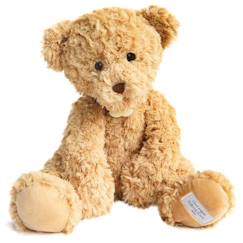 Jouet-Ours en peluche beige 34 cm
