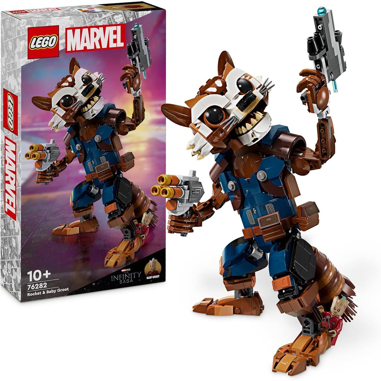 Rocket Et Bébé Groot 76282 Multicolore
