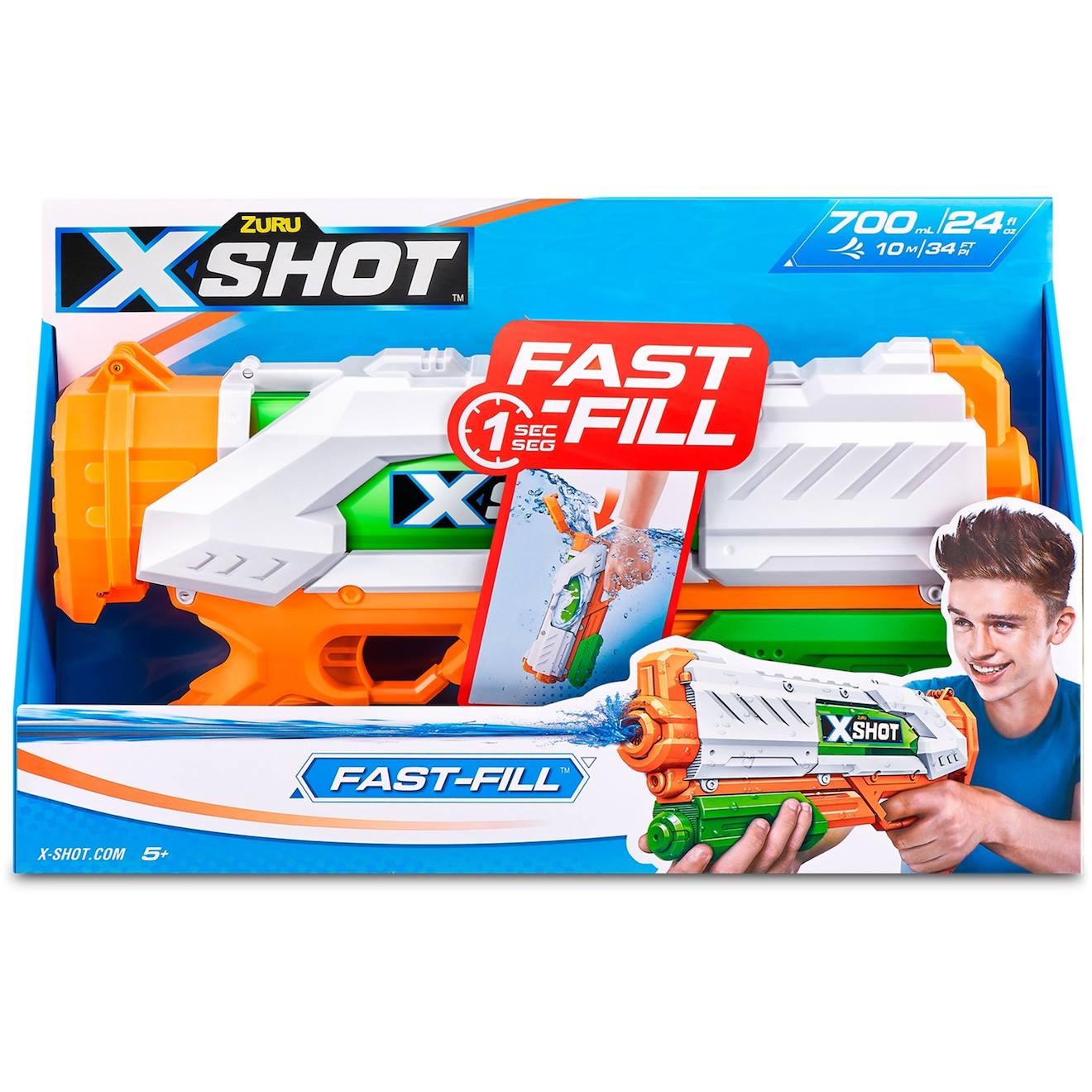 Xshot Water - Blaster À Eau Fast-fill Multicolore