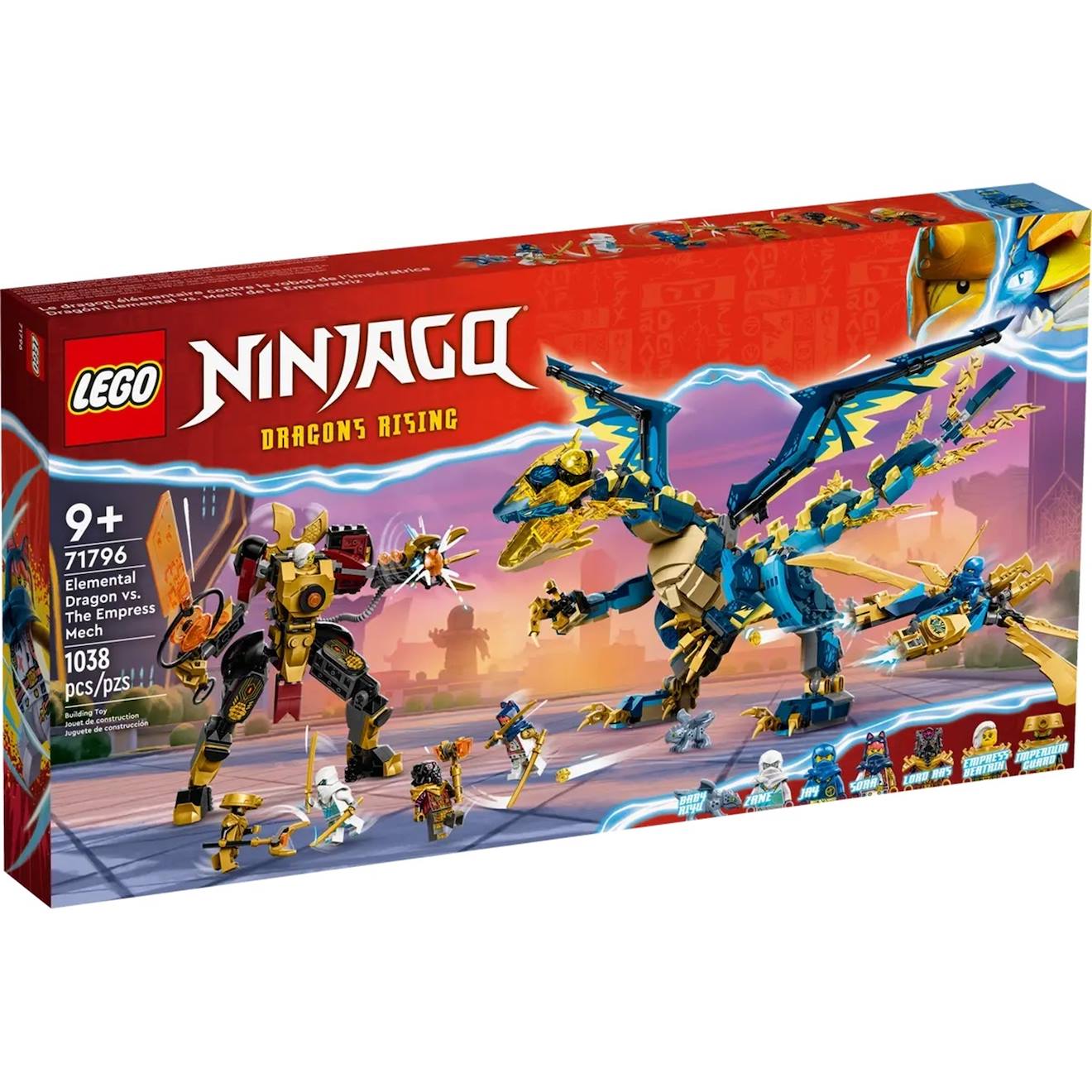 Ninjago Le Dragon Élémentaire Contre Le Robot De L'impératrice 71796 Multicolore