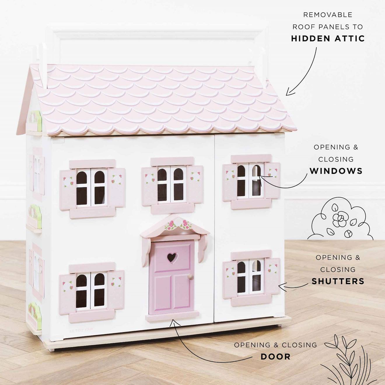 1:12 Cheminée pour Maison de poupées, cheminée Miniature en Bois de Bouleau Noir et Blanc pour la décoration de Maisons de poupées, mobilier de Maison de poupées Vintage rétro