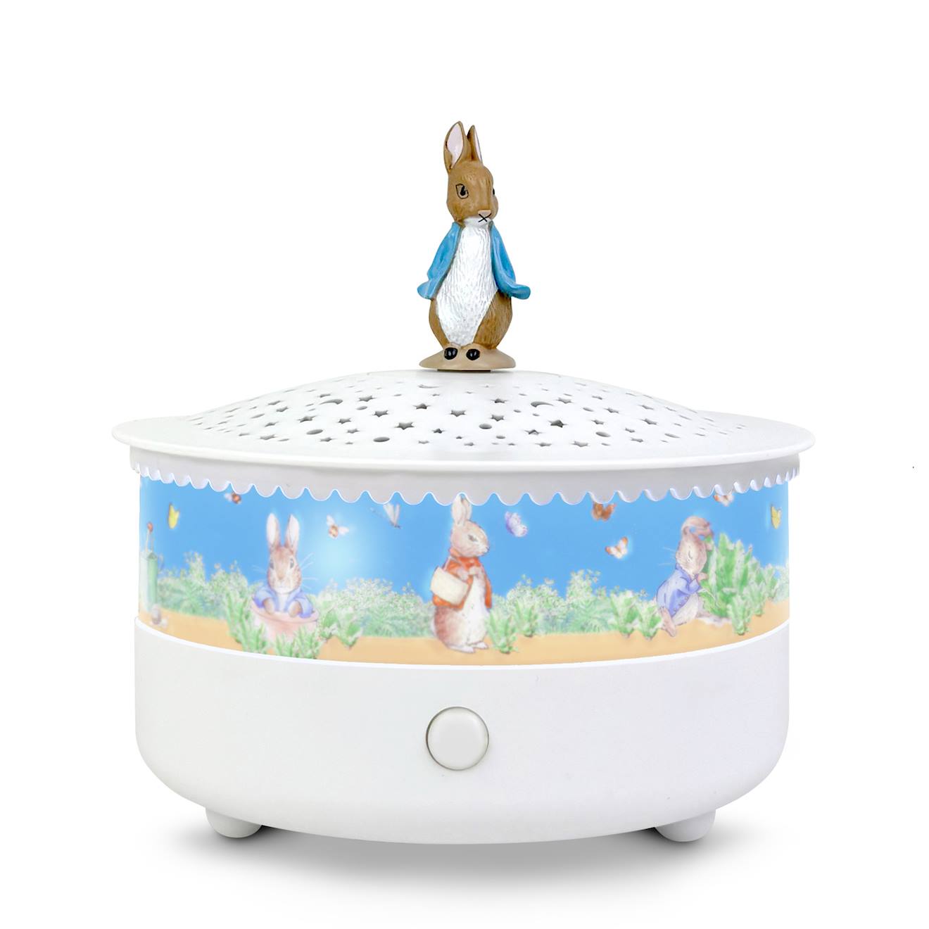 Veilleuse Projecteur D'étoiles Pierre Lapin Blanc