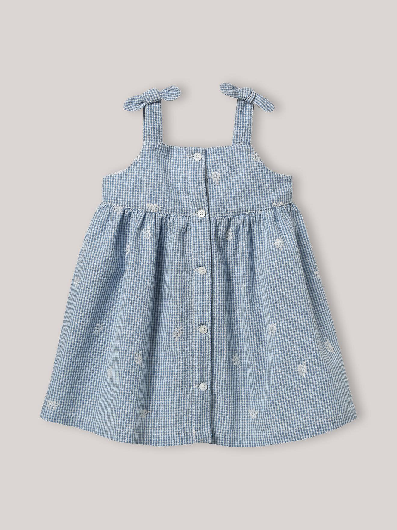 Robe Vichy Brodée Vichy Bleu