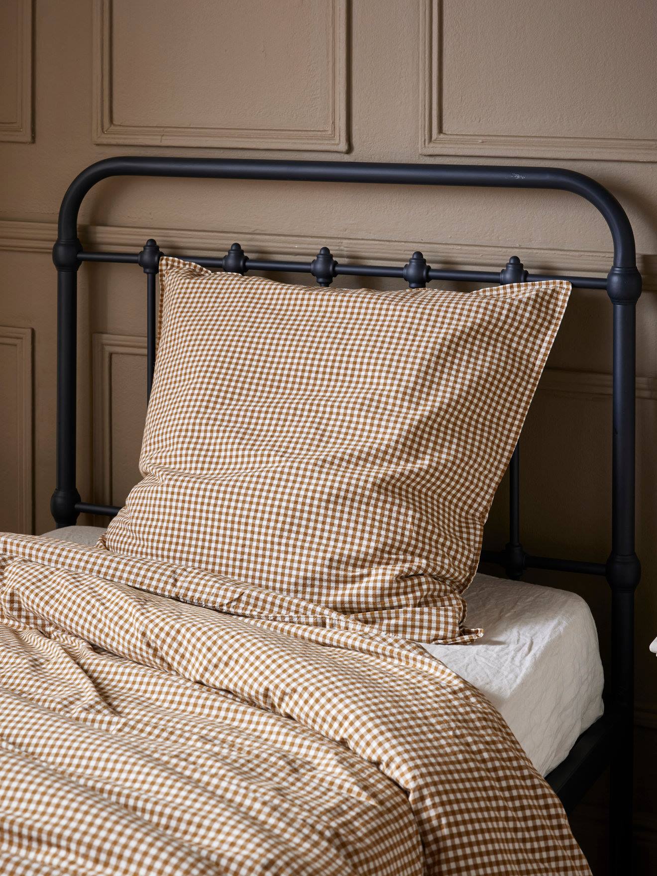 Taie D'oreiller Percale De Coton vichy Vichy Curry