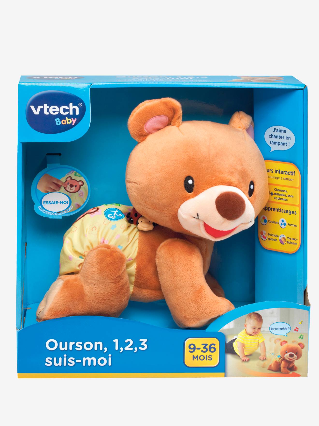 Ourson 123 suis-moi marron (VTech) - Image 1