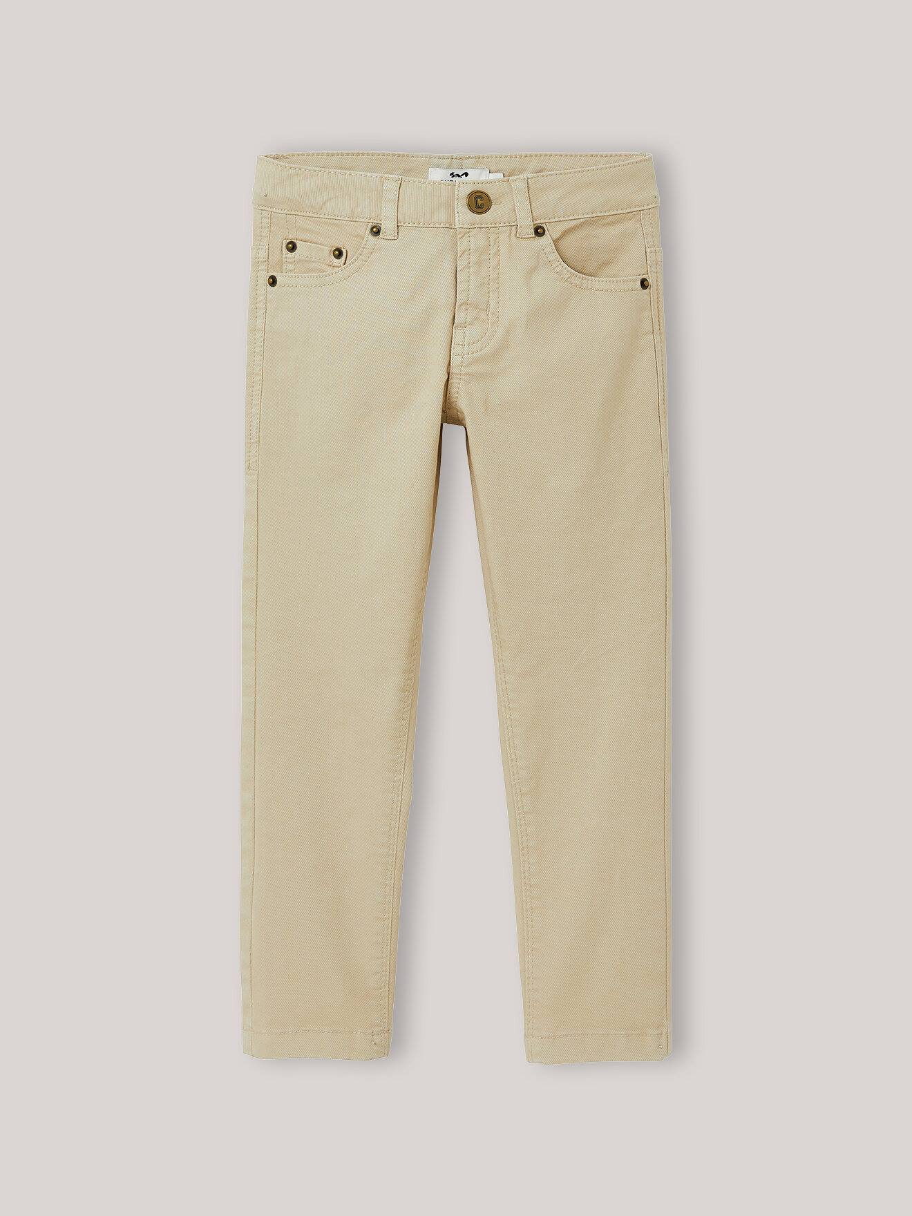 Pantalon 5 Poches Beige