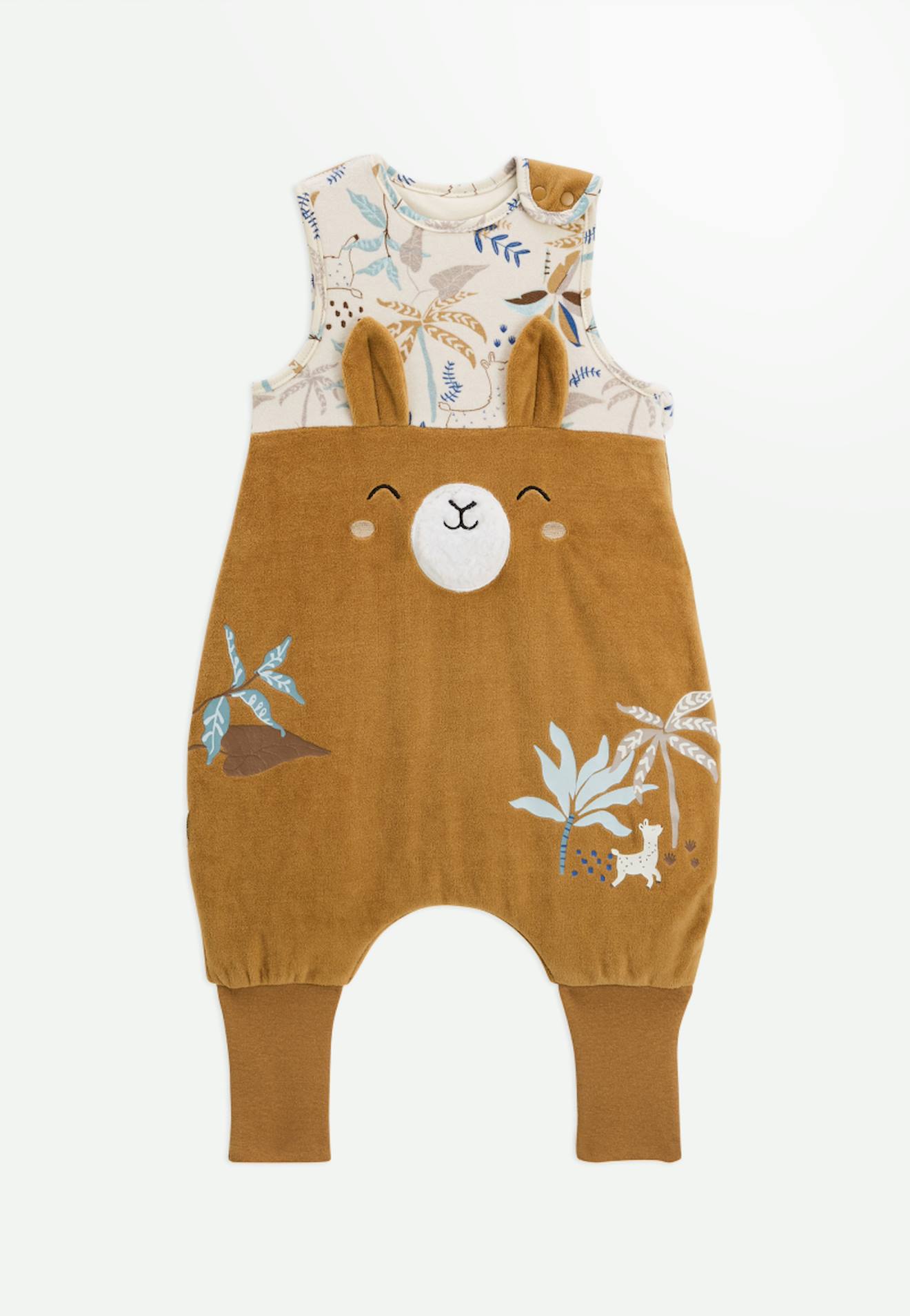 Turbulette Tog 2 En Velours Avec Pieds Retroussables Lamascotte Camel