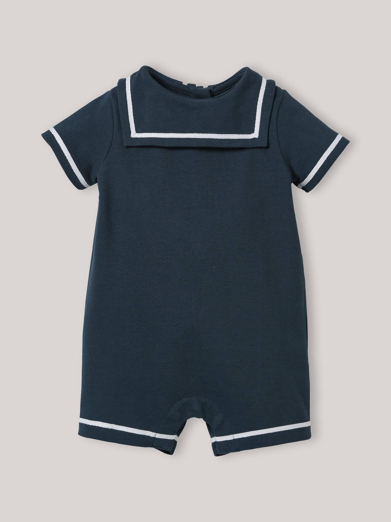 Combinaison Marin En Coton Biologique Ardoise