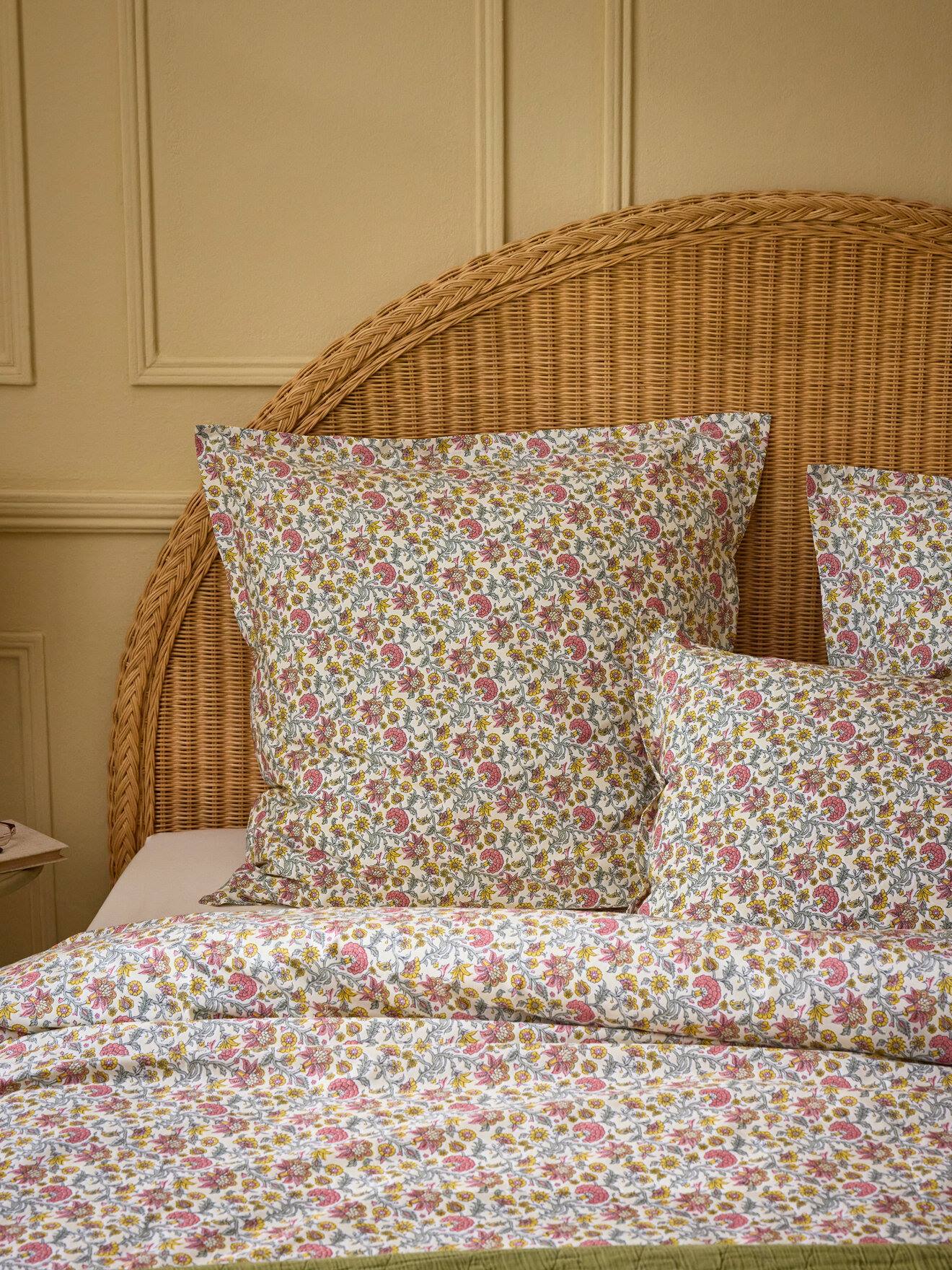 Taie D'oreiller Percale De Coton bali Rose Imprimé Bali Rose