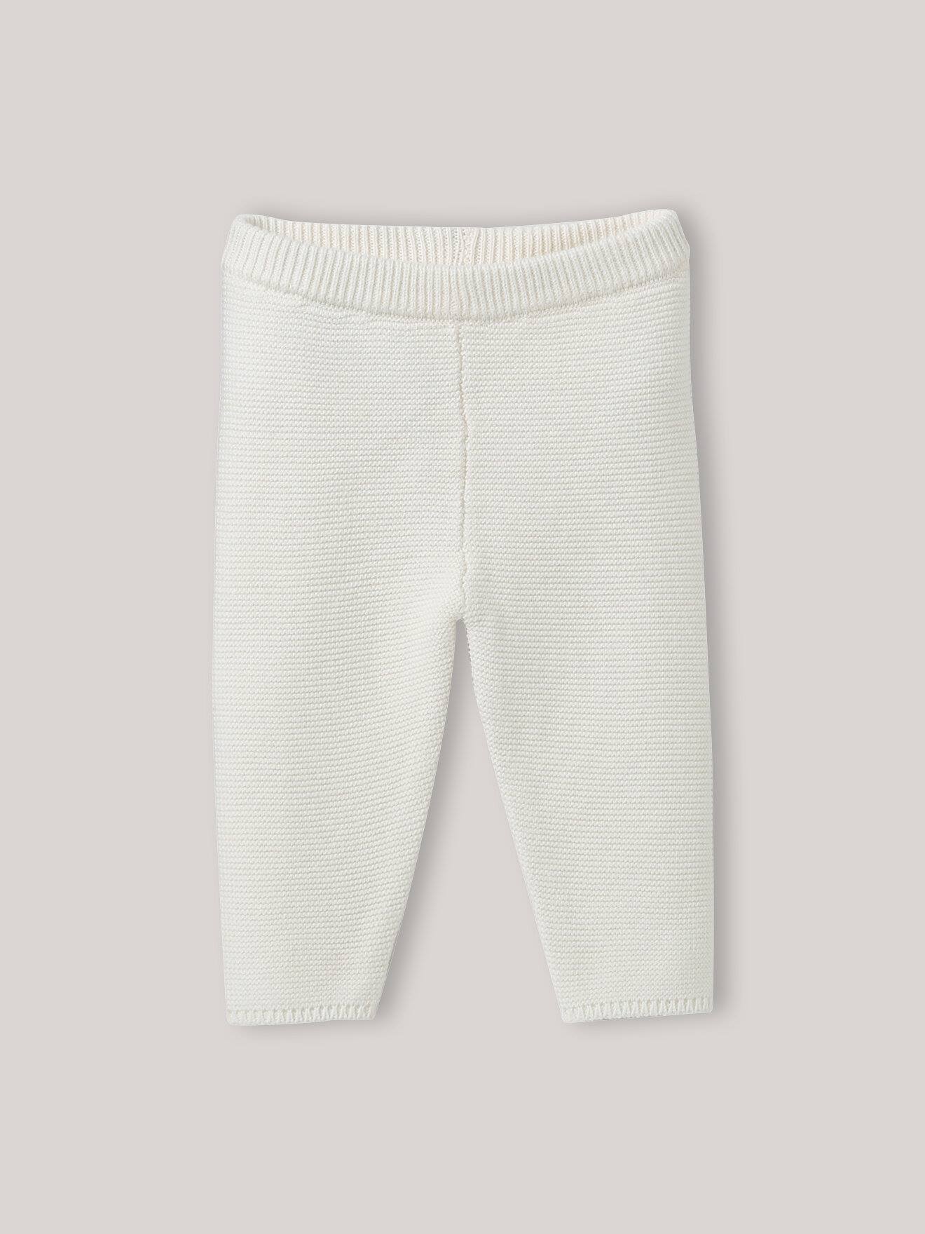 Legging En Coton Biologique Et Laine Ecru
