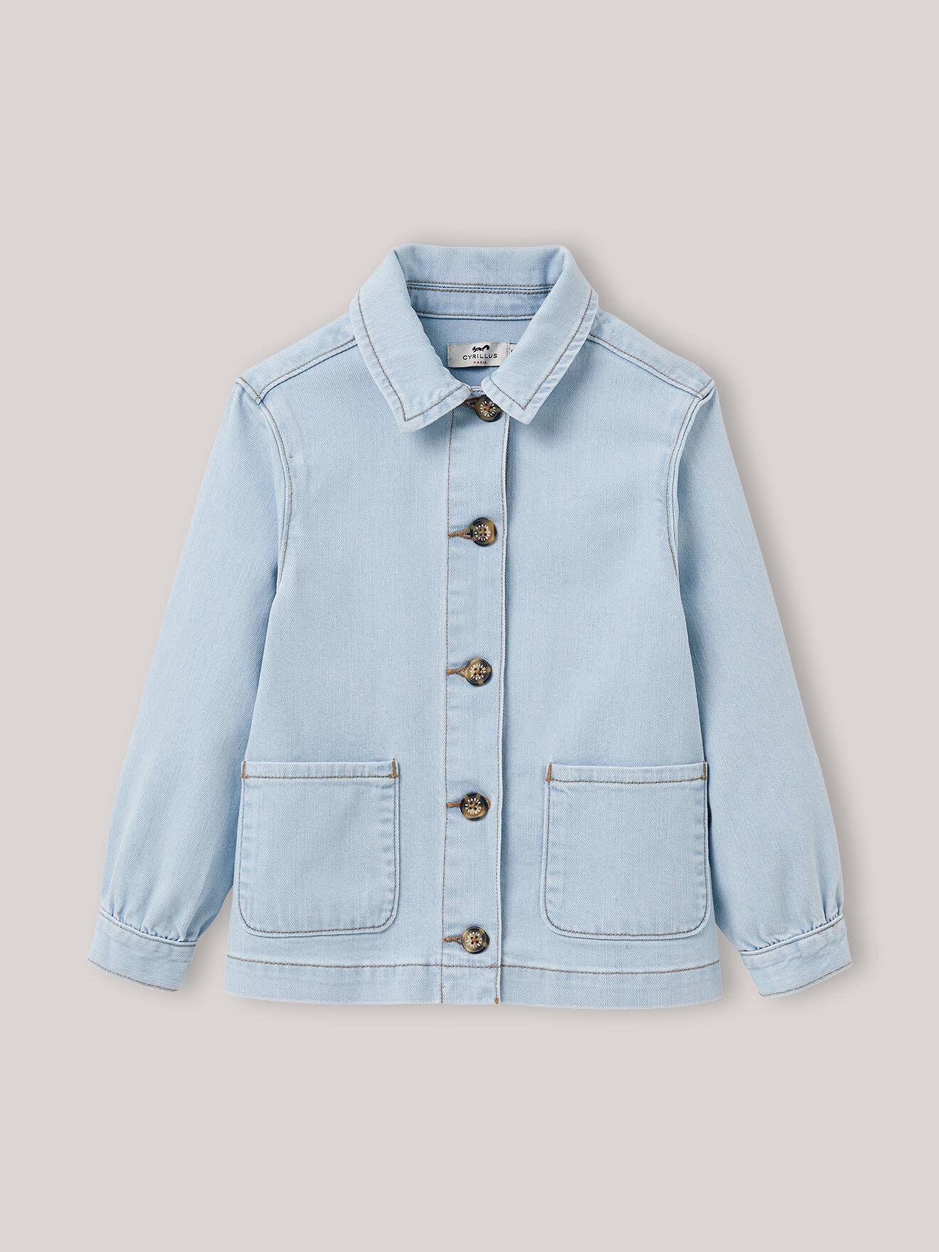 Veste Worker En Denim Denim Bleach