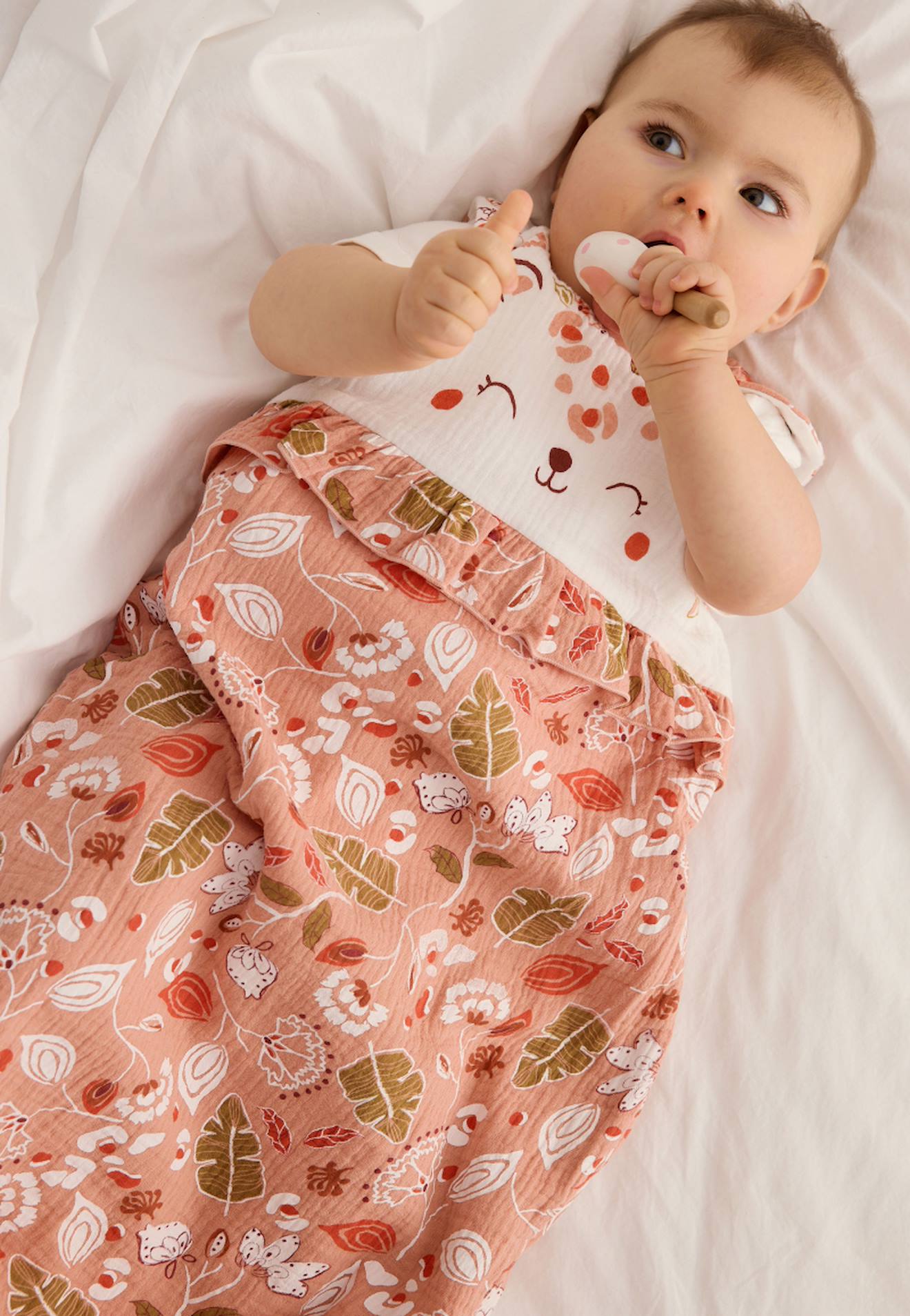 Gigoteuse D'été En Gaze De Coton Mindanao Rose