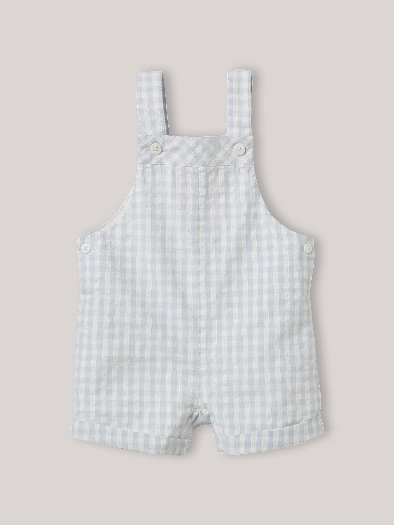 Salopette Courte Vichy Vichy Bleu/vert