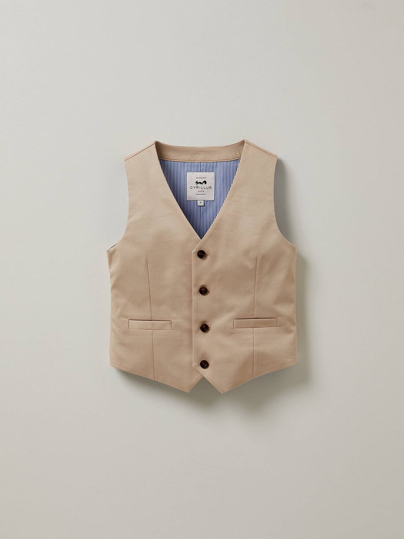 Gilet De Costume ? Et Beige