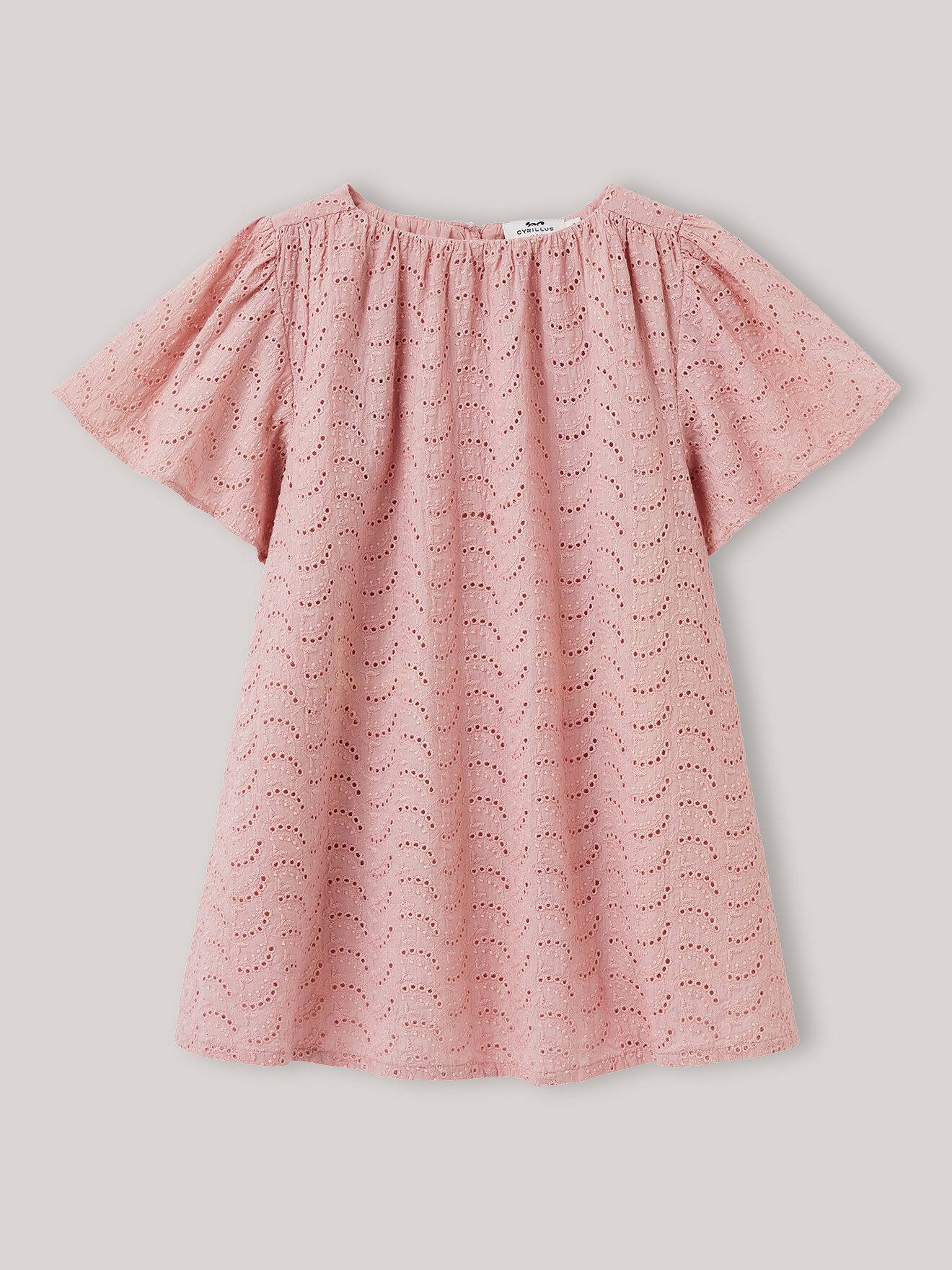 Robe Joséphine Broderie Anglaise - Cortège Parfums Bois De Rose