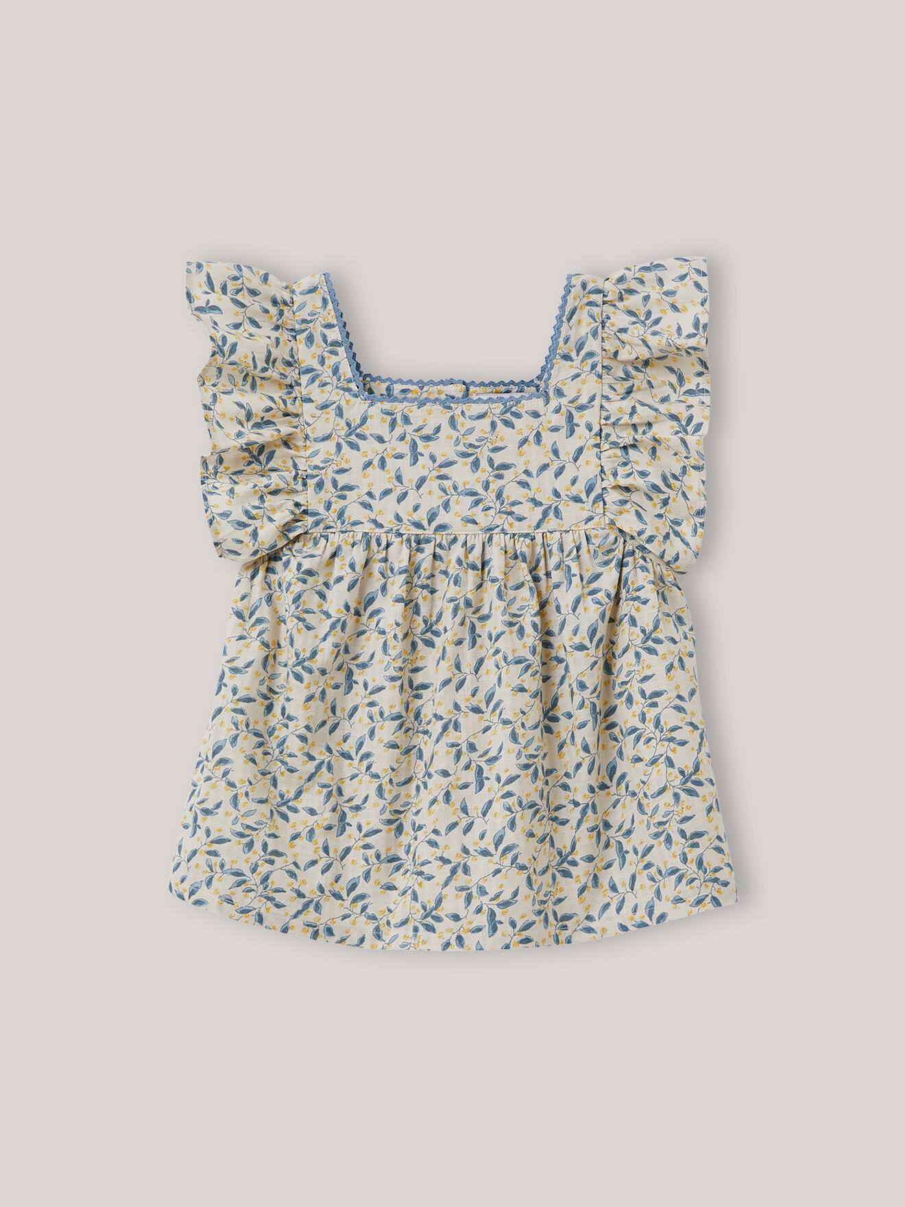 Blouse Sans Manches - Imprimé Olivia Imprimé Olivia Jaune