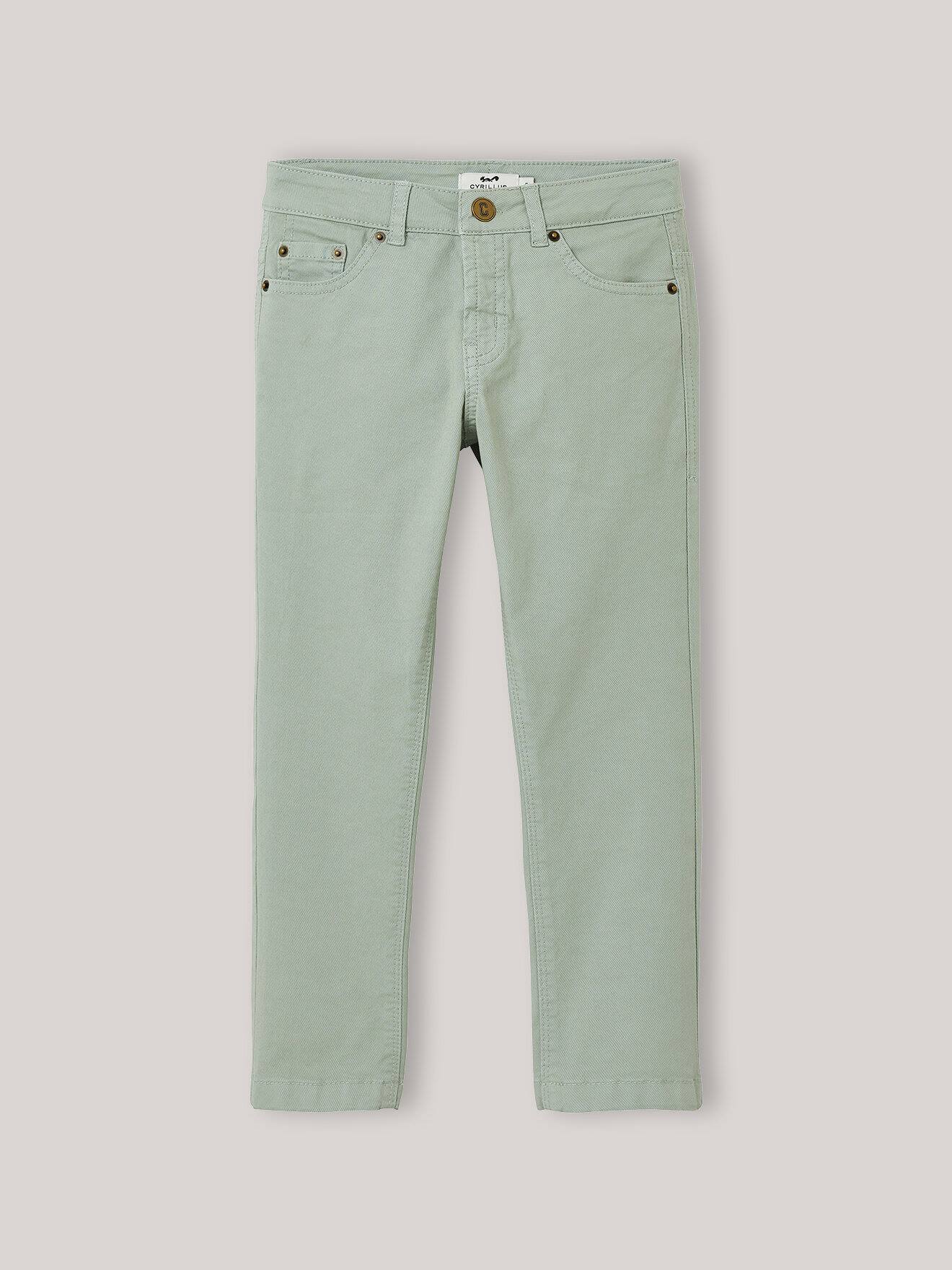 Pantalon 5 Poches Celadon Clair