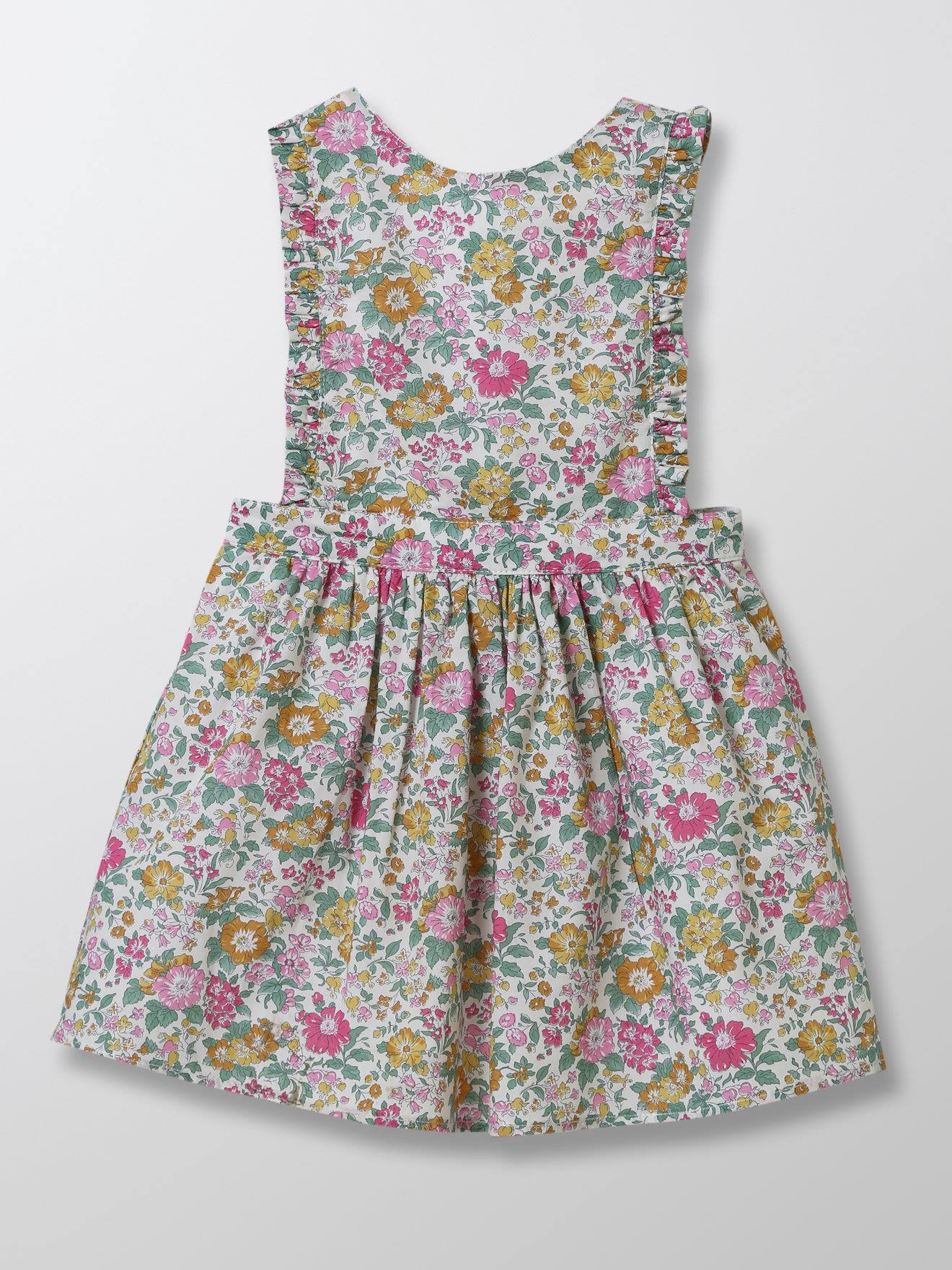 Robe-tablier En Tissu Liberty Liberty Clare Rich Ecru