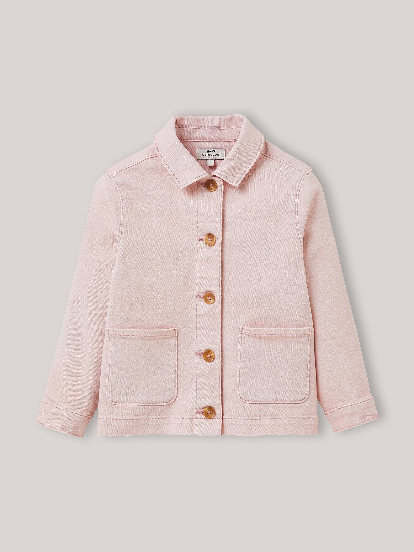 Veste Worker En Denim Rose Ancien