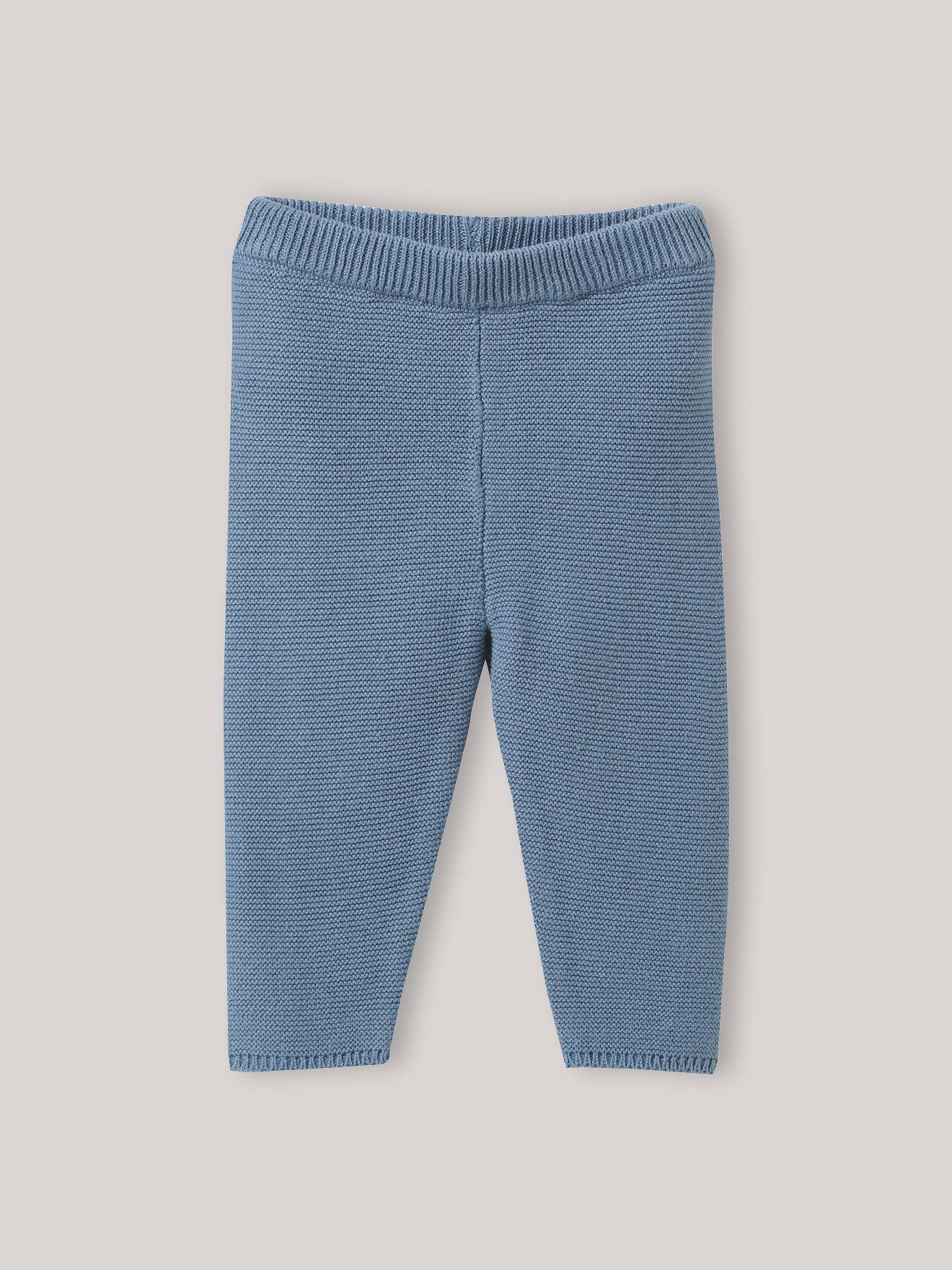 Legging En Coton Biologique Bleu Porcelaine