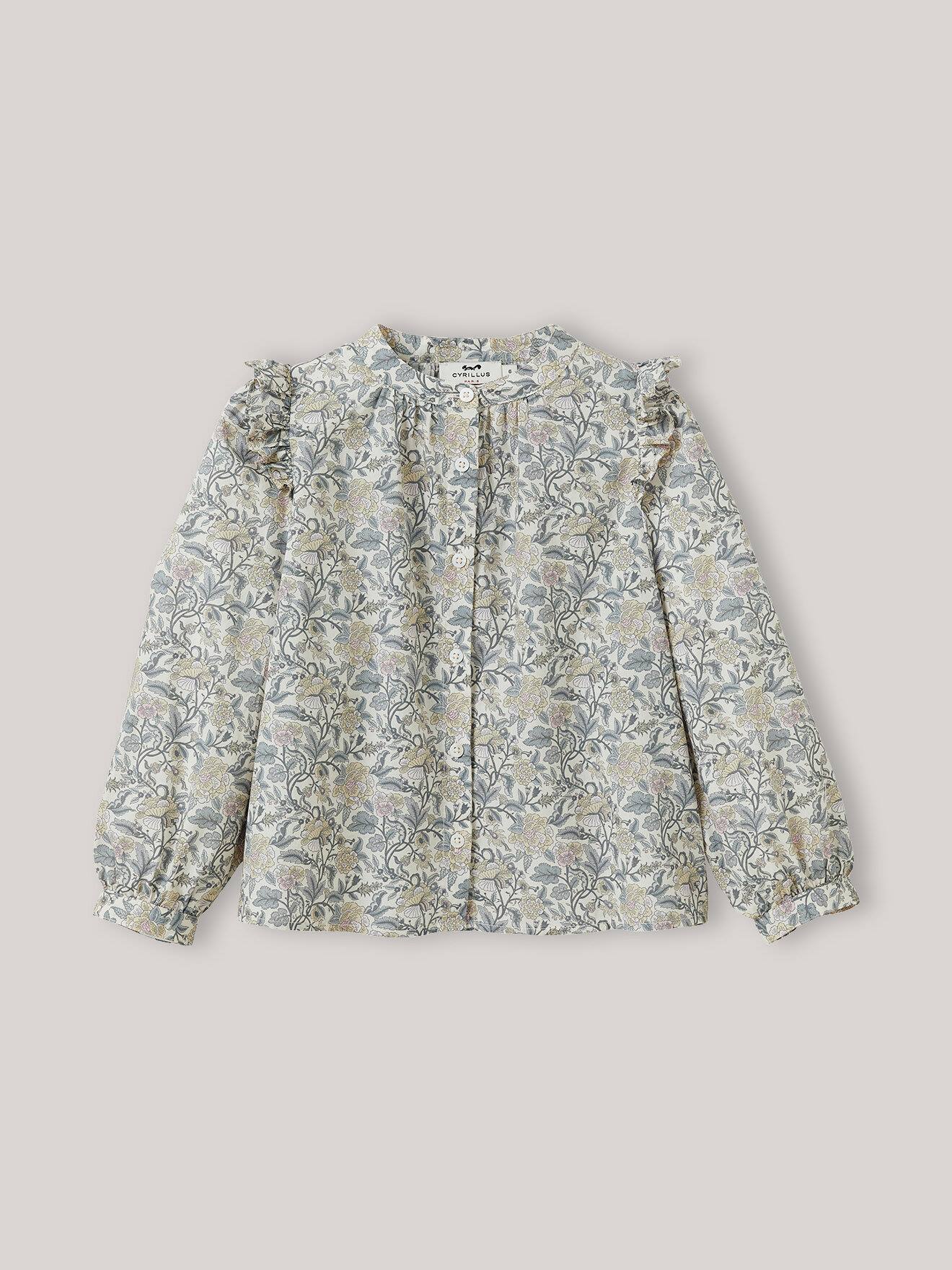 Chemise À Rayures Brillantes Imprimé Flora