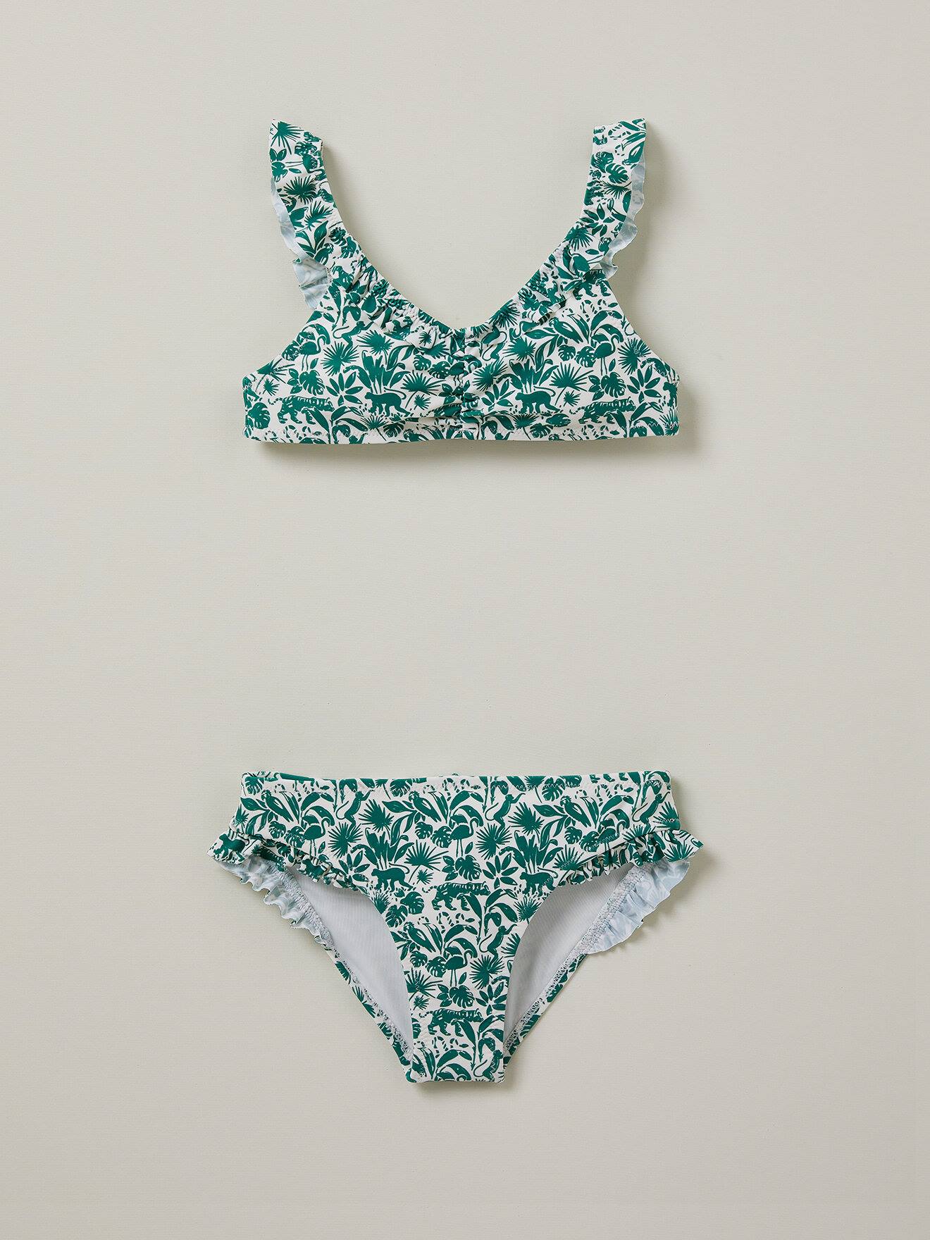 Maillot De Bain 2 Pièces Imprimé Jungle