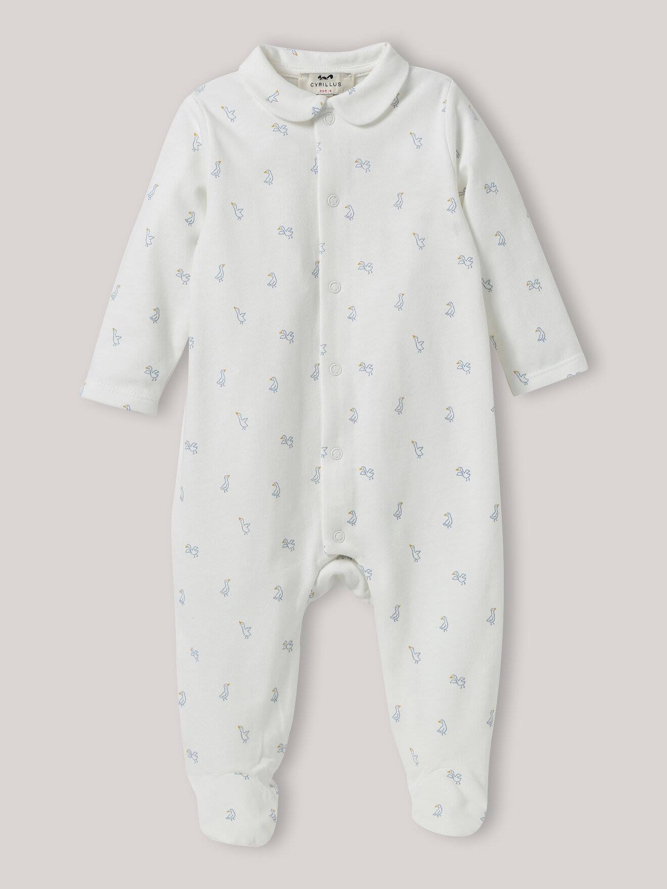 Dors-bien En Jersey Bébé - Coton Biologique Imprimé Oies