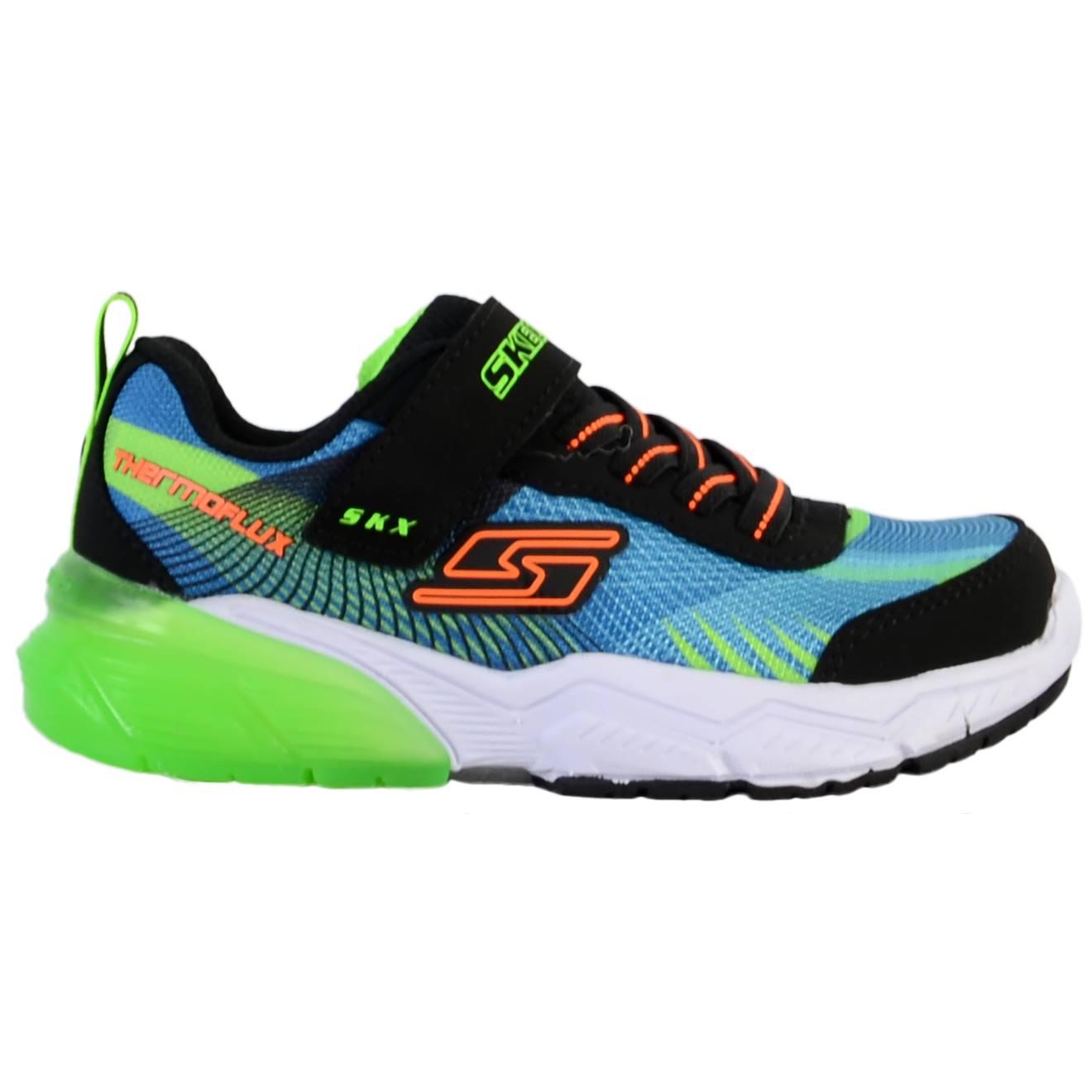 Baskets basses à lacets bleu lime