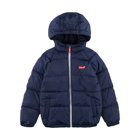 Doudoune à capuche   lvb color block puffer  - vertbaudet enfant