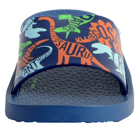 Sandales enfant plates à bout ouvert - légères et confortables Bleu orange jaune+Blue blue+Dark grey grey 8 - vertbaudet enfant 