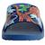 Sandales enfant plates à bout ouvert - légères et confortables Bleu orange jaune+Blue blue+Dark grey grey 8 - vertbaudet enfant 
