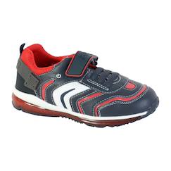 Chaussures-Baskets basses  à scratch  velours