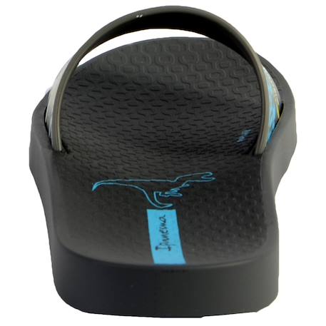 Sandales enfant plates à bout ouvert - légères et confortables Bleu orange jaune+Blue blue+Dark grey grey 11 - vertbaudet enfant 