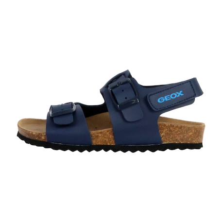 Sandales en cuir  à scratch Militaire+Navy 8 - vertbaudet enfant 
