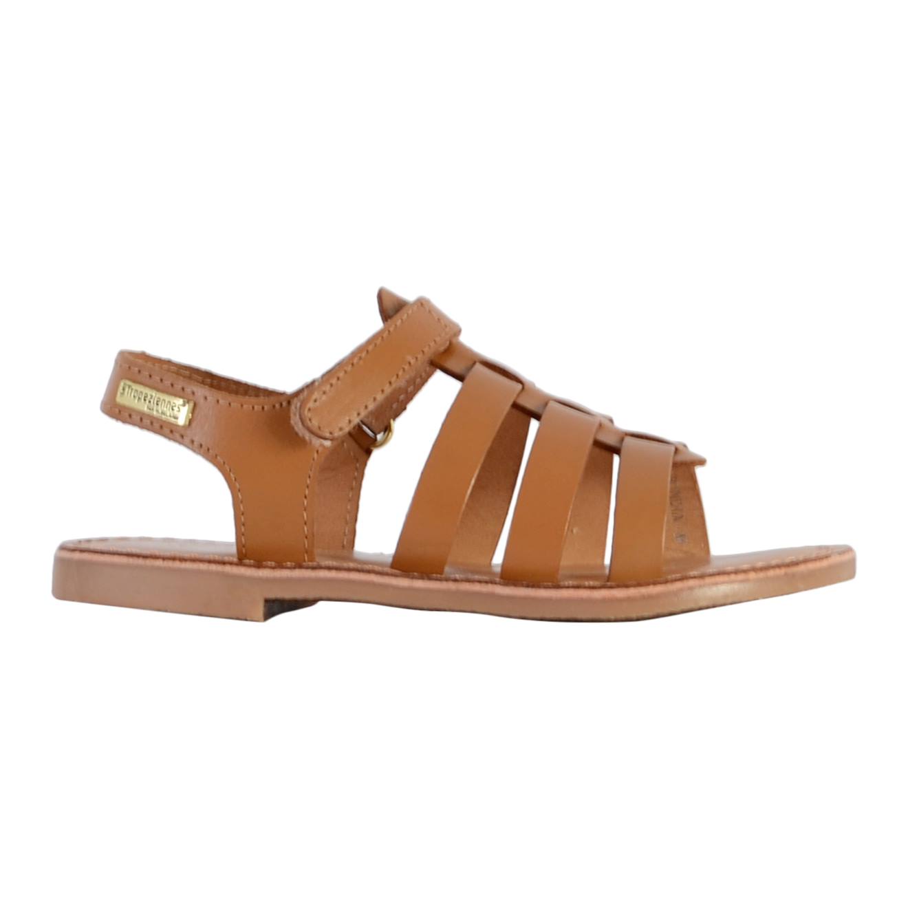 Sandales En Cuir À Brides Miel