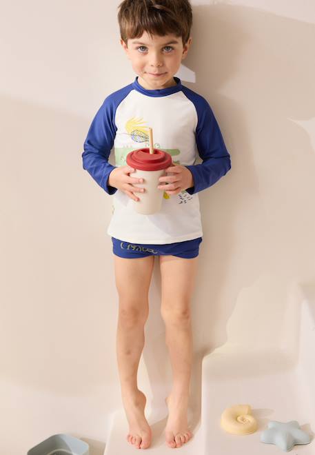 Maillot de bain bébé 2 pièces t-shirt de protection uv & boxer costa Bleu 2 - vertbaudet enfant 