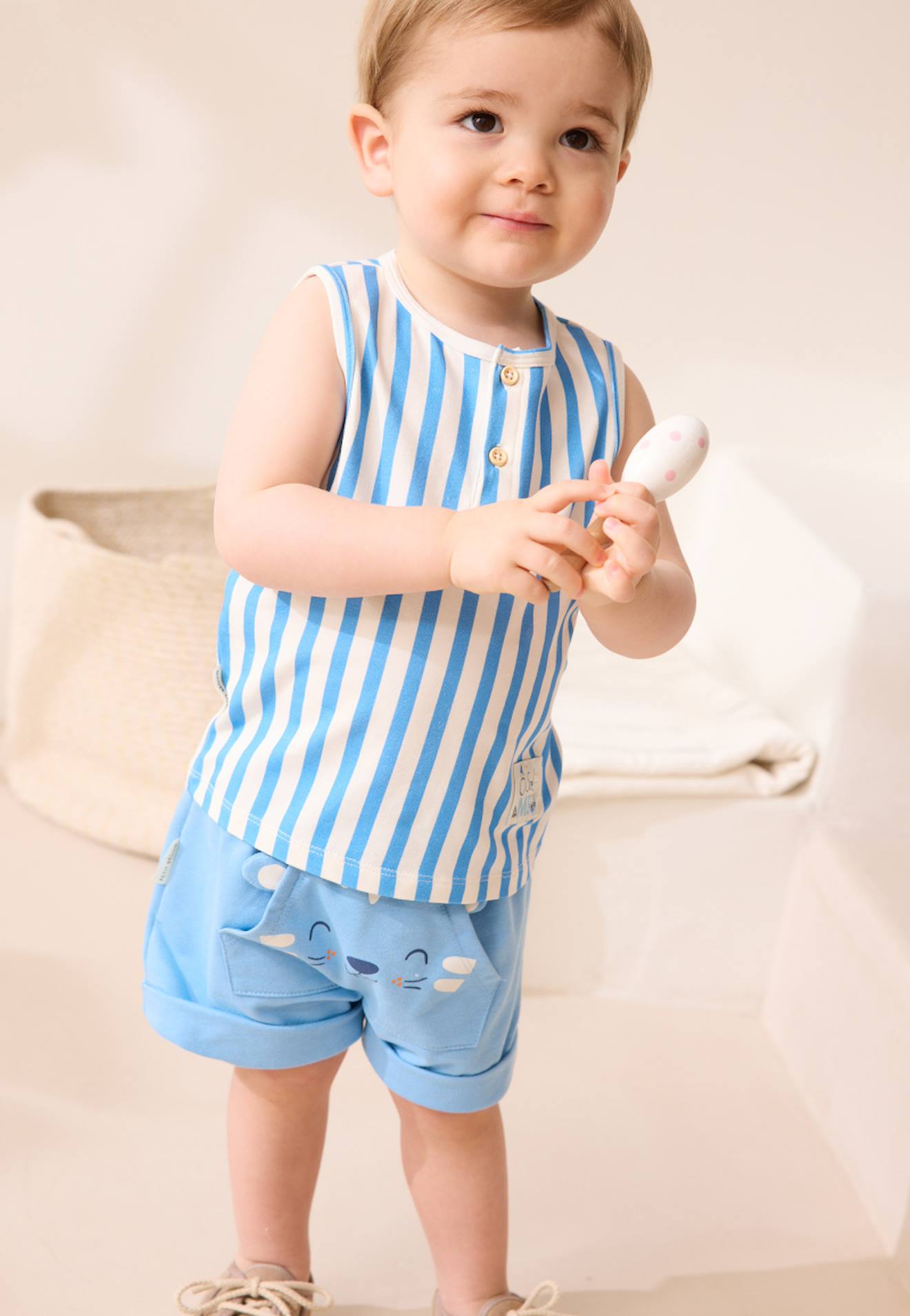Débardeur Bébé Biscarosse Bleu
