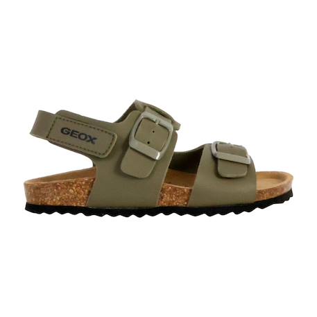 Sandales en cuir  à scratch Militaire+Navy 1 - vertbaudet enfant 