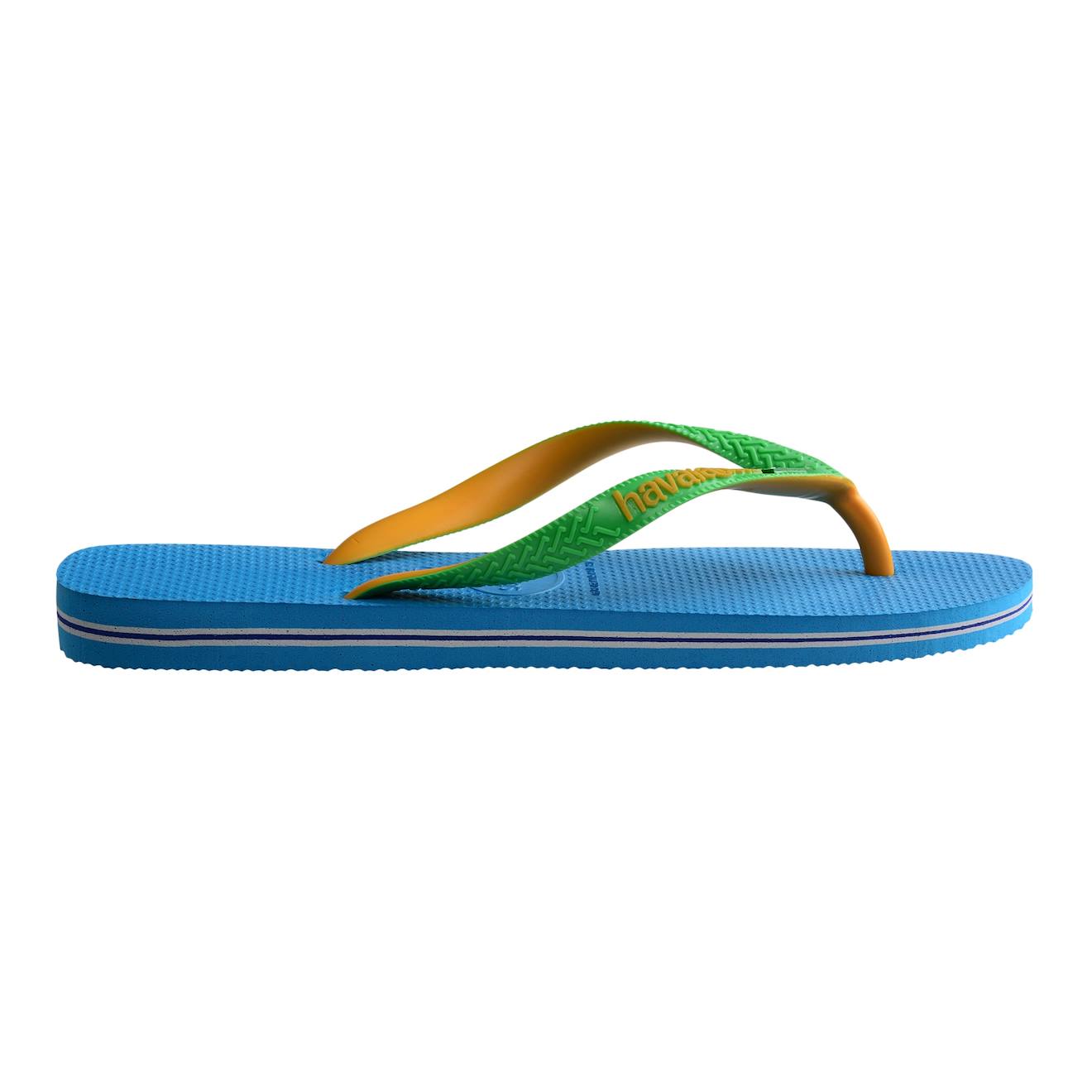 Tongs À Enfiler Turquoise Pop Jaune