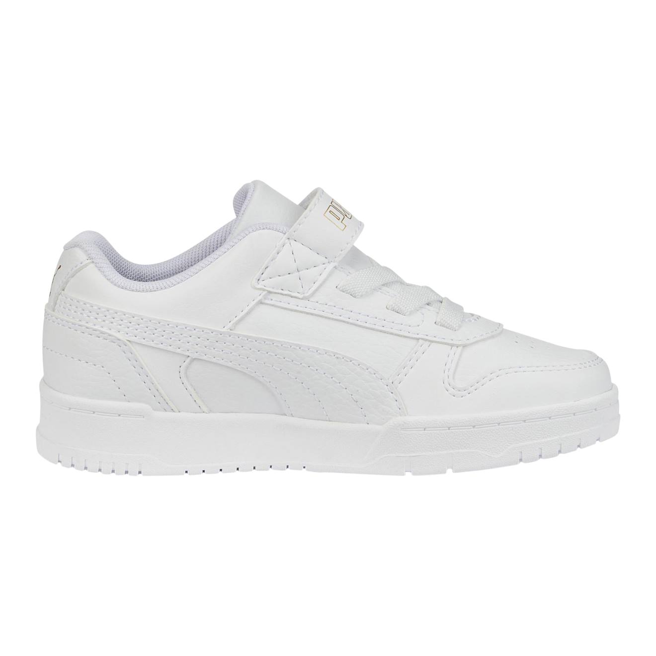 Baskets Basses À Scratch Puma Blanc Or