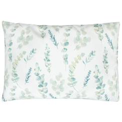Linge de maison et décoration-Taie d'oreiller en coton réversible eucalyptus