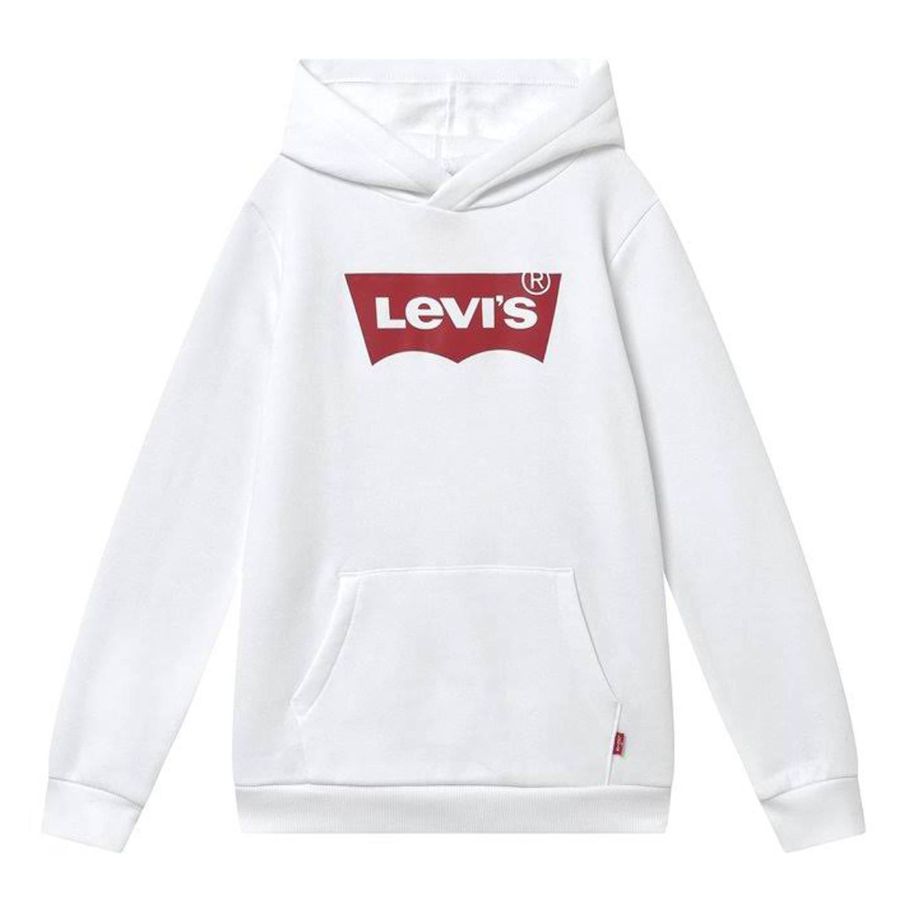 Sweat À Capuche Batwing Sreenprint Blanc