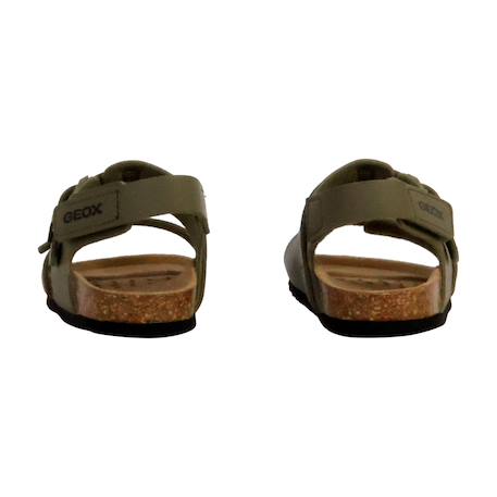 Sandales en cuir  à scratch Militaire+Navy 4 - vertbaudet enfant 
