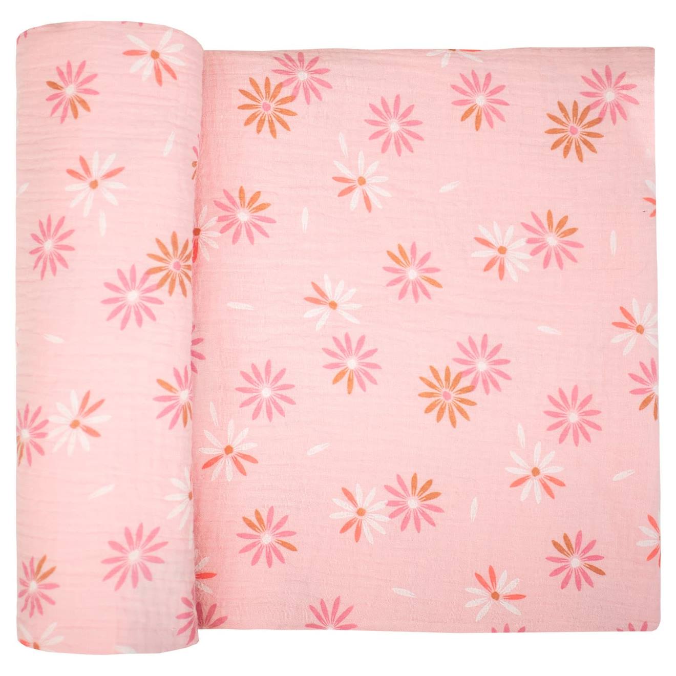 Maxi Lange En Gaze De Coton Rosella Rosella Imprimé Floral, Rose