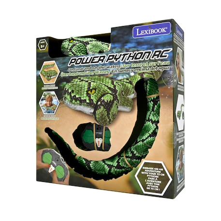 Jouet serpent amphibie télécommandé sans fil, modes terrestre et aquatique et étanche Vert 3 - vertbaudet enfant 