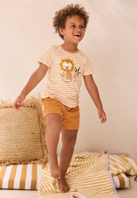 Bébé-Ensemble bébé t-shirt et short en éponge mio